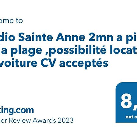 Studio Sainte Anne 2Mn A Pieds De La Plage ,Possibilite Location De Voiture エクステリア 写真